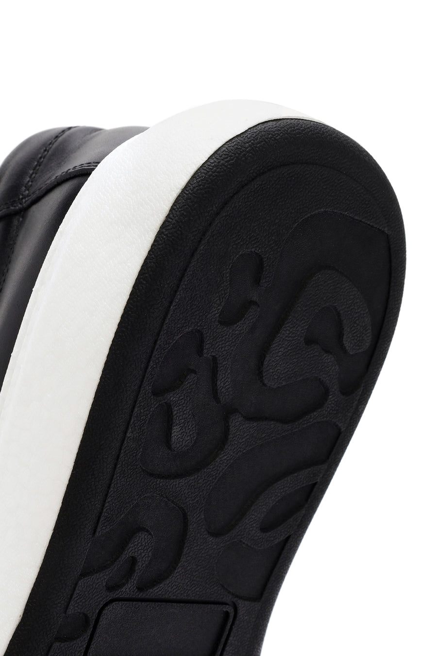 Erkek Siyah Deri Sneaker