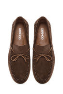 Erkek Kahverengi Süet Deri Casual Loafer | Derimod