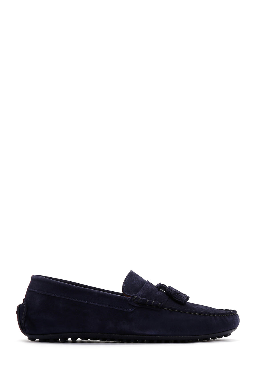Erkek Lacivert Süet Deri Loafer 24SFD630710 | Derimod
