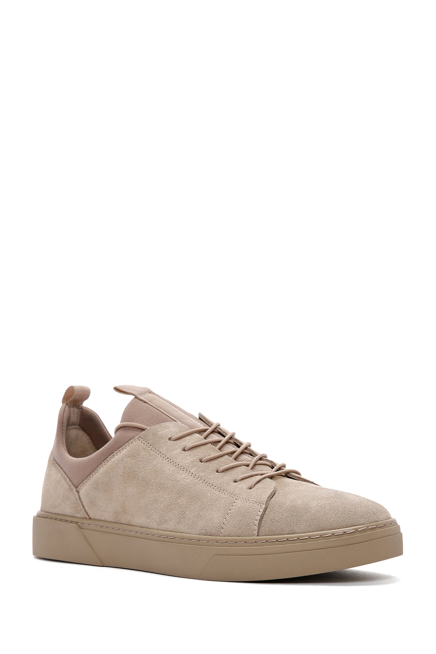Derimod Fly Erkek Bej Bağcıklı Süet Deri Sneaker