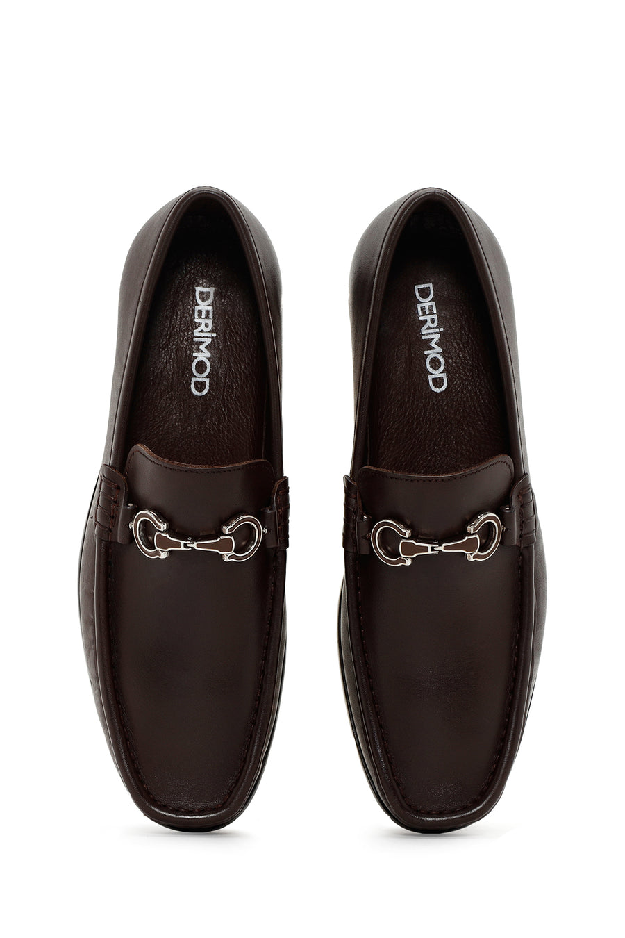 Erkek Kahverengi Deri Casual Loafer