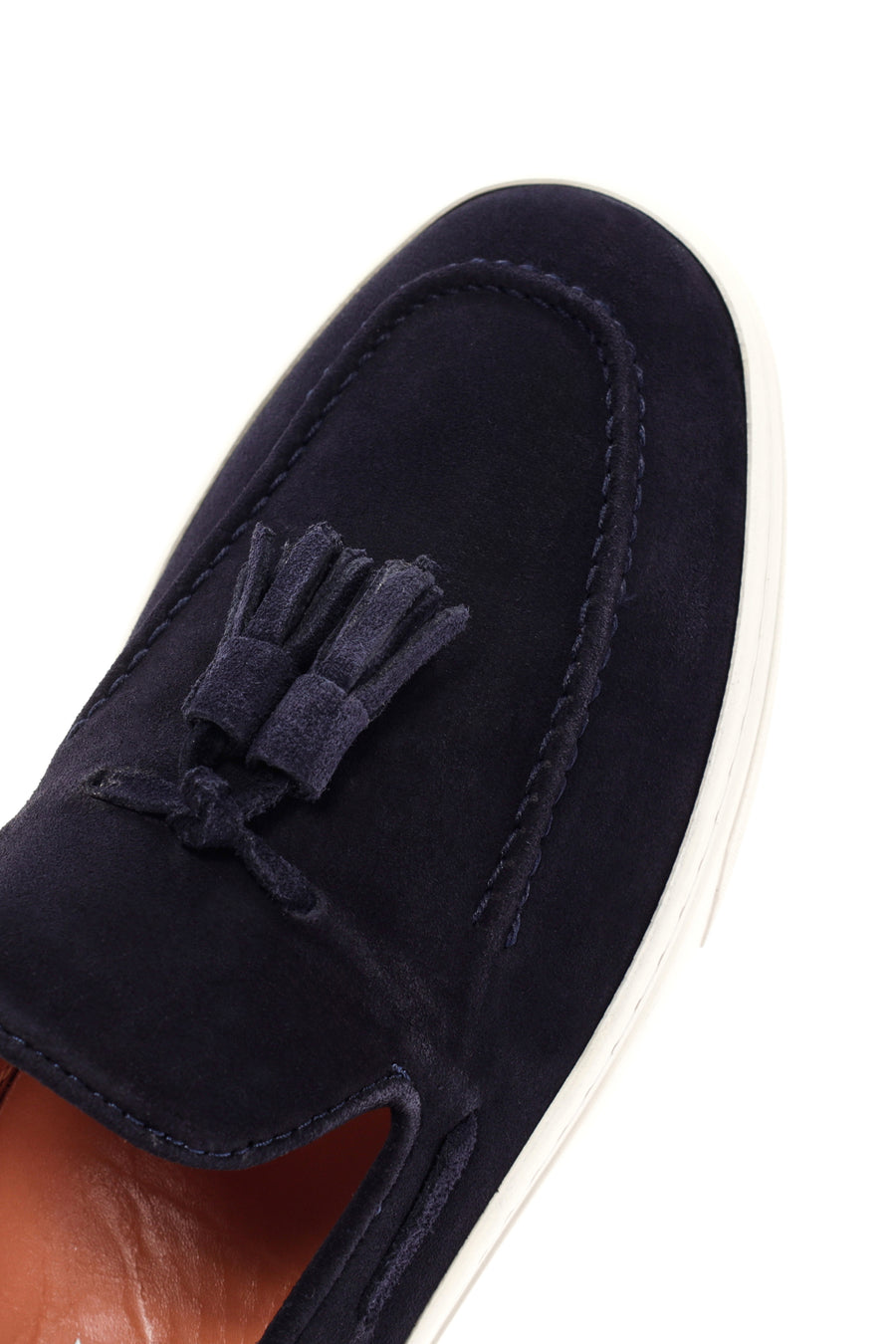 Derimod Fly Erkek Lacivert Süet Deri Casual Loafer
