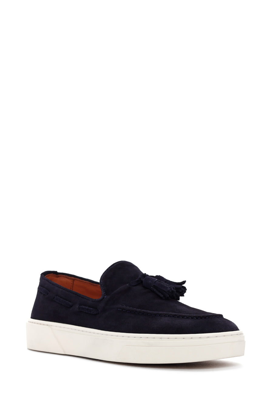 Derimod Fly Erkek Lacivert Süet Deri Casual Loafer
