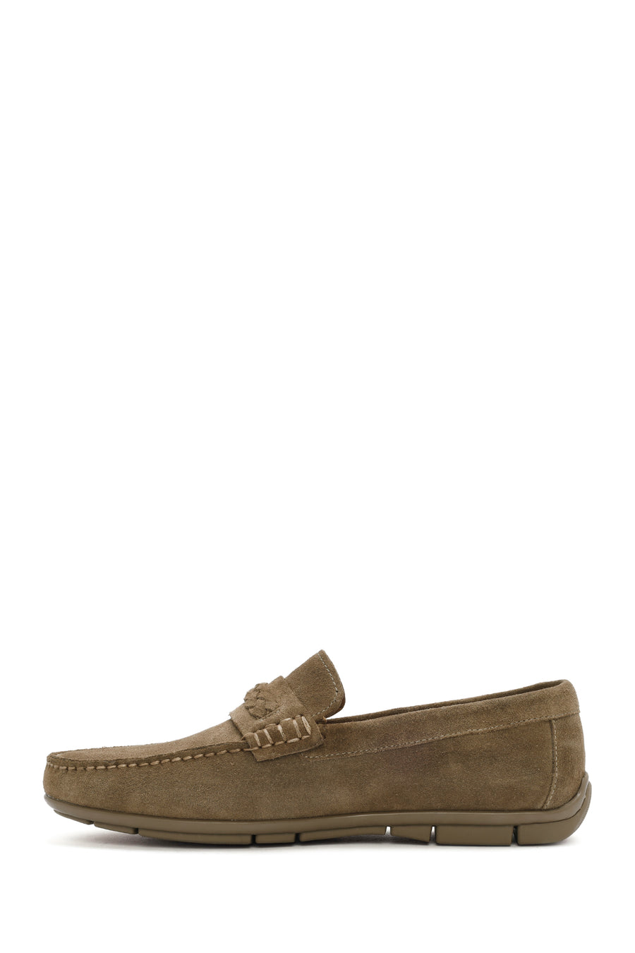 Derimod Fly Erkek Vizon Süet Deri Casual Loafer
