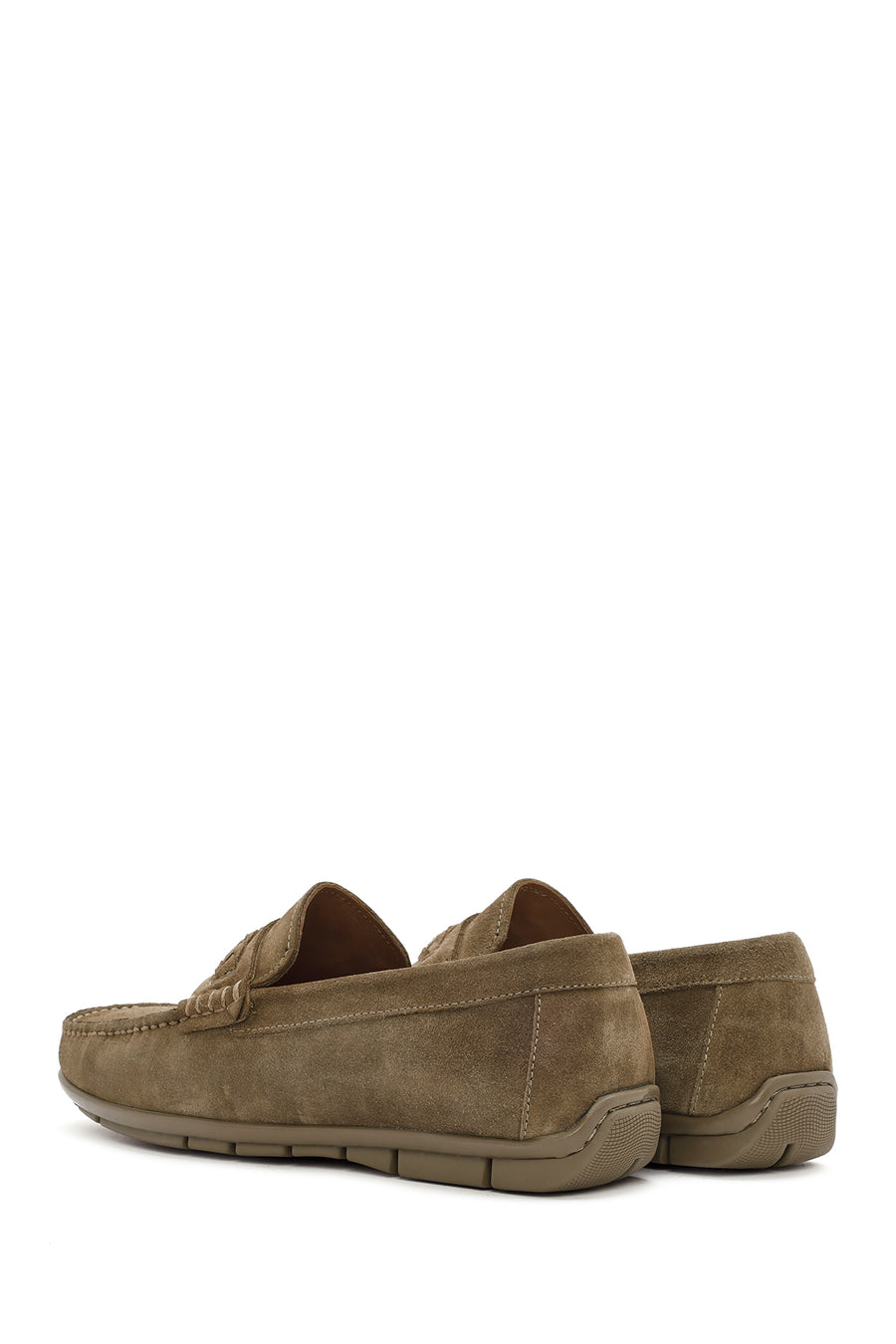 Derimod Fly Erkek Vizon Süet Deri Casual Loafer