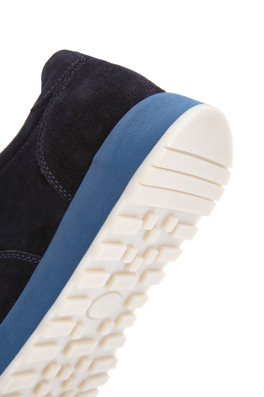 Men's Navy Blue Lace-up Suede Leather Casual Sneaker
