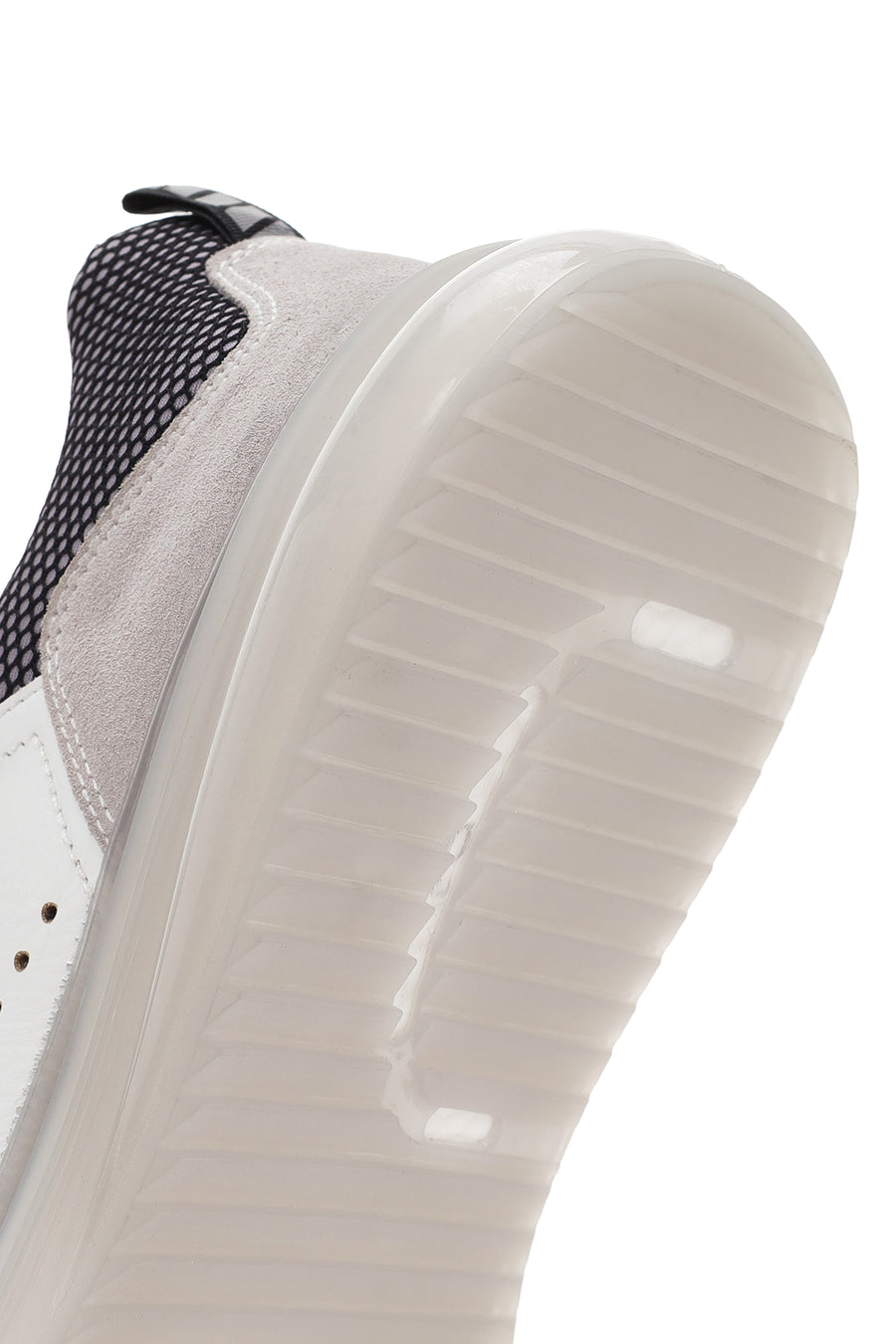 Erkek Beyaz Bağcıklı Deri Sneaker