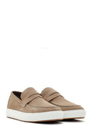 Erkek Kum Nubuk Deri Casual Loafer | Derimod