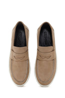 Erkek Kum Nubuk Deri Casual Loafer | Derimod