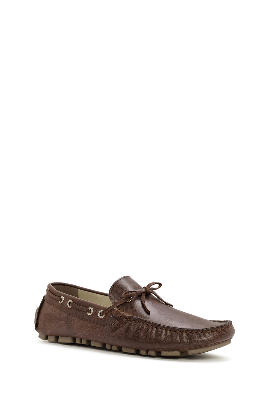 Erkek Kahverengi Deri Comfort Loafer