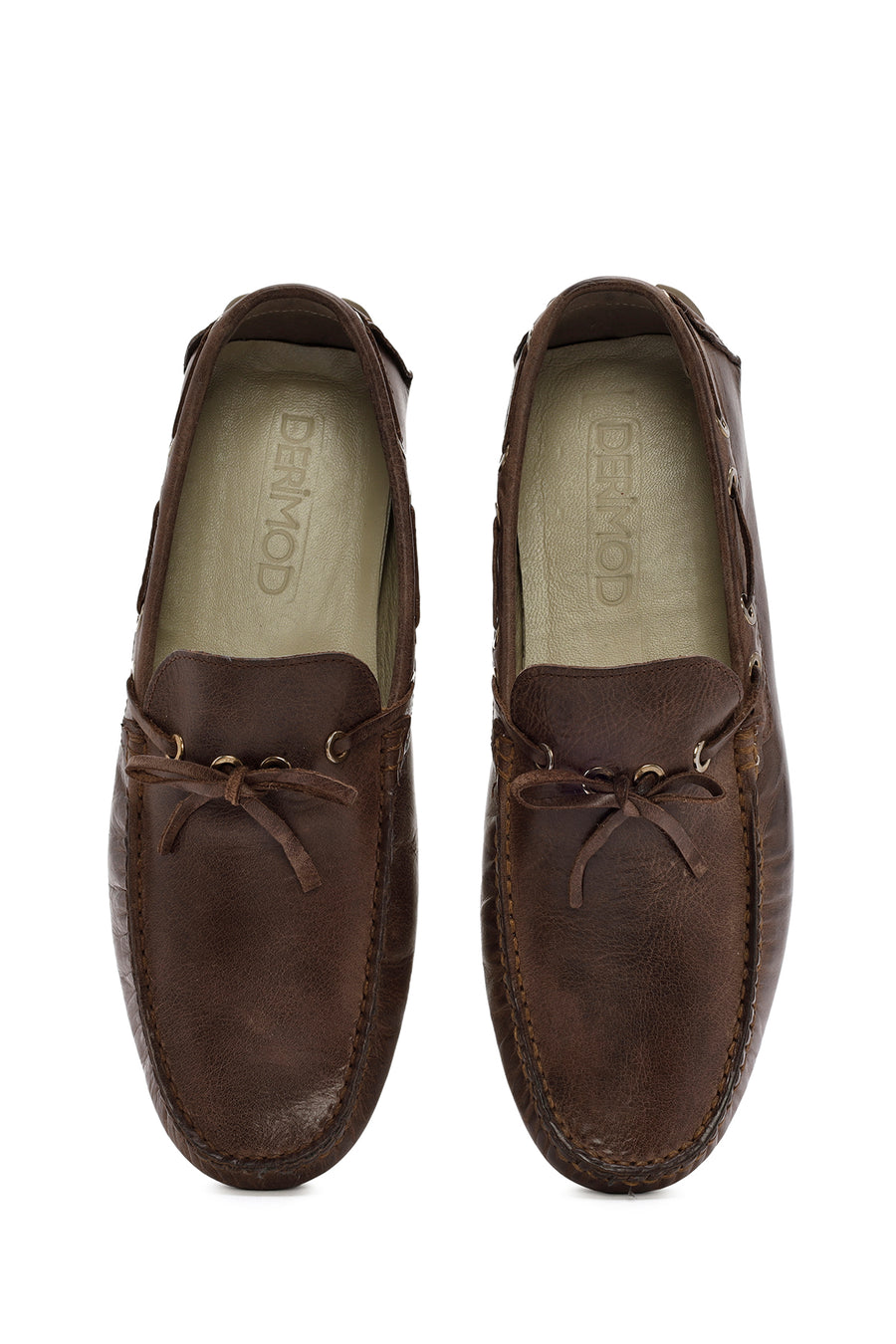 Erkek Kahverengi Deri Comfort Loafer
