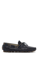 Erkek Lacivert Deri Comfort Loafer | Derimod