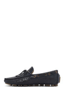Erkek Lacivert Deri Comfort Loafer | Derimod