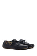 Erkek Lacivert Deri Comfort Loafer | Derimod