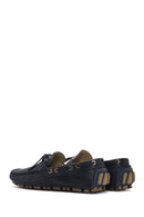 Erkek Lacivert Deri Comfort Loafer | Derimod