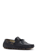 Erkek Lacivert Deri Comfort Loafer | Derimod