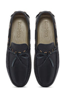Erkek Lacivert Deri Comfort Loafer | Derimod