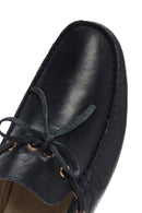 Erkek Lacivert Deri Comfort Loafer | Derimod