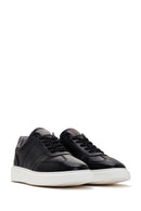 Men's Black Lace-up Leather Sneaker | Derimod
