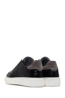 Men's Black Lace-up Leather Sneaker | Derimod