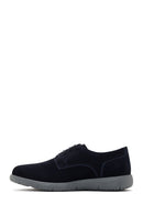 Men's Navy Blue Lace-up Nubuck Leather Casual Shoes | Derimod