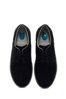 Men's Navy Blue Lace-up Nubuck Leather Casual Shoes | Derimod