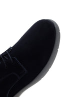Men's Navy Blue Lace-up Nubuck Leather Casual Shoes | Derimod