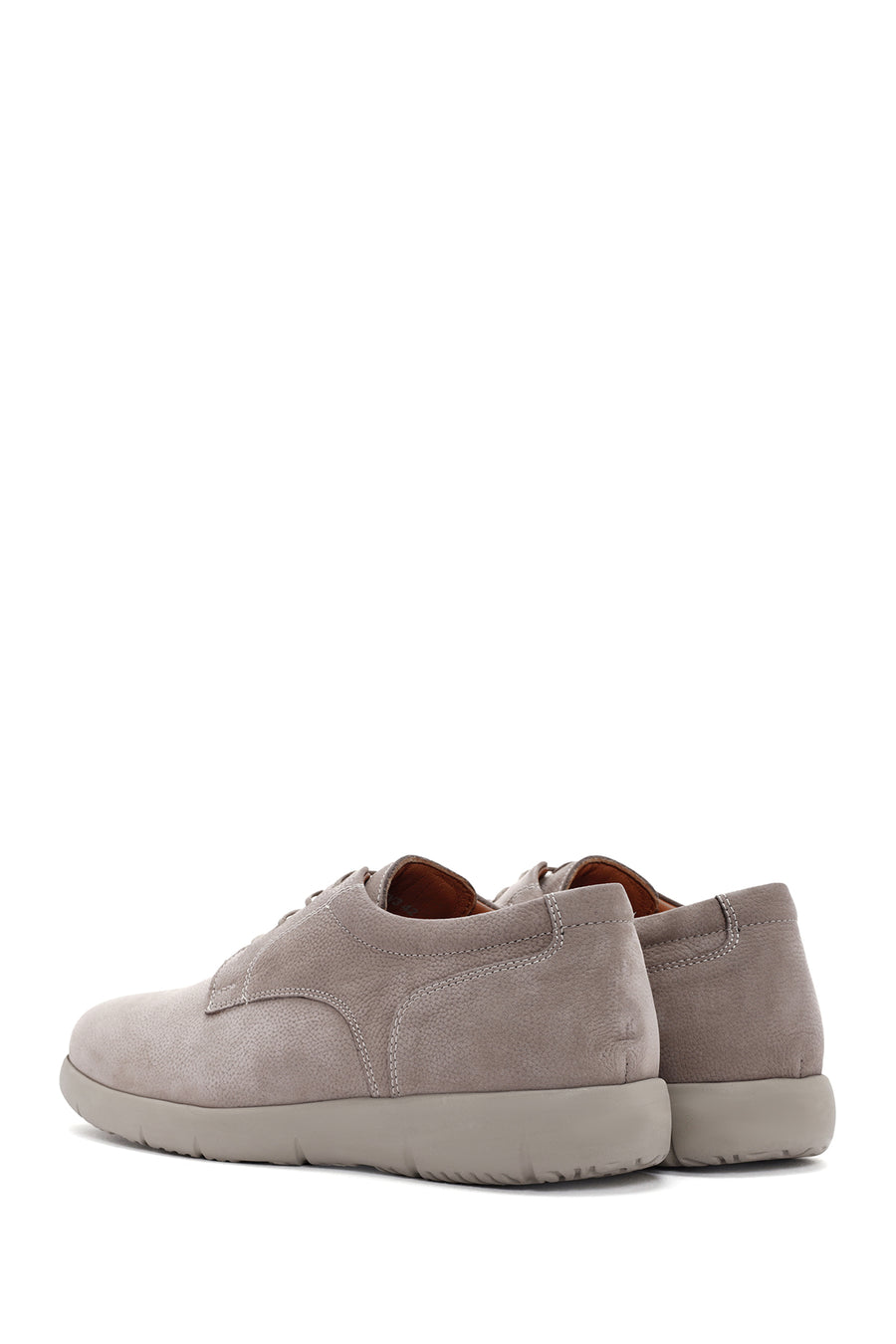 Men's Mink Lace-Up Nubuck Leather Casual Shoes
