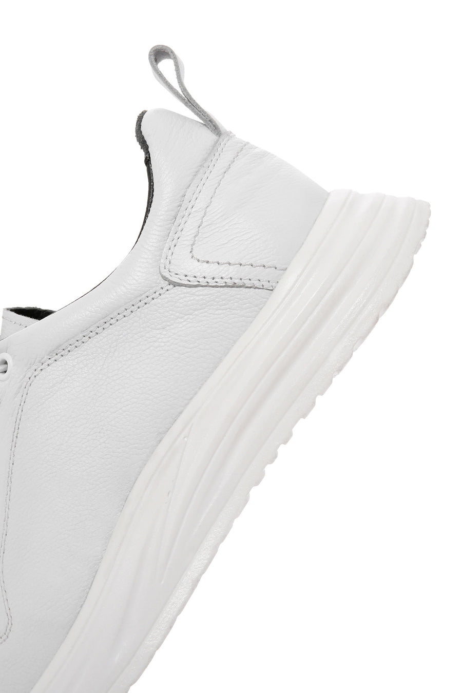 Erkek Beyaz Bağcıklı Deri Sneaker