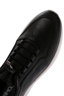 Men's Black Lace-up Leather Sneaker | Derimod