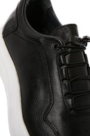 Men's Black Lace-up Leather Sneaker | Derimod