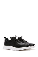 Men's Black Lace-up Leather Sneaker | Derimod