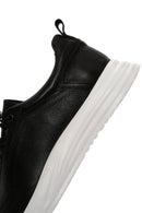 Men's Black Lace-up Leather Sneaker | Derimod