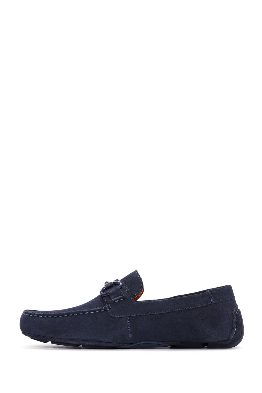Men's Navy Blue Suede Leather Casual Loafer