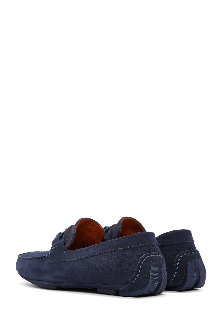 Men's Navy Blue Suede Leather Casual Loafer