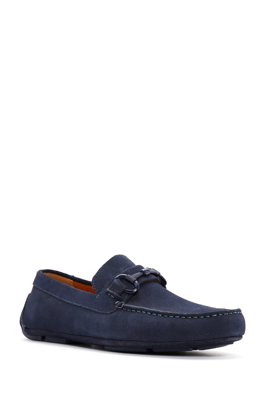 Men's Navy Blue Suede Leather Casual Loafer