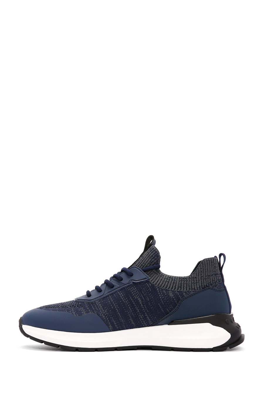 Derimod Zero Men's Blue Lace-Up Thick Sole Fabric Sneaker
