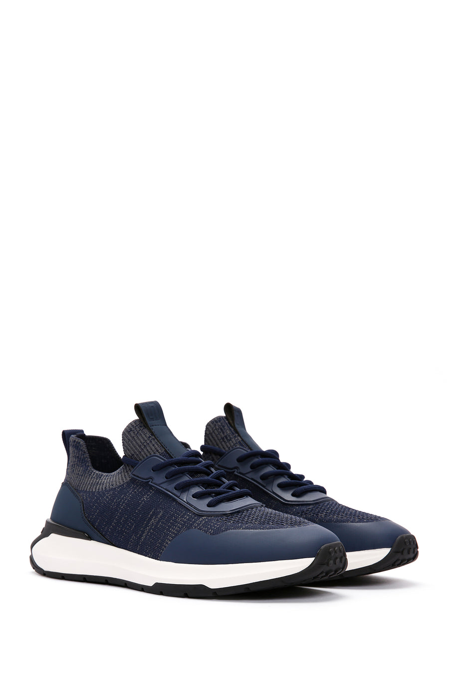 Derimod Zero Men's Blue Lace-Up Thick Sole Fabric Sneaker