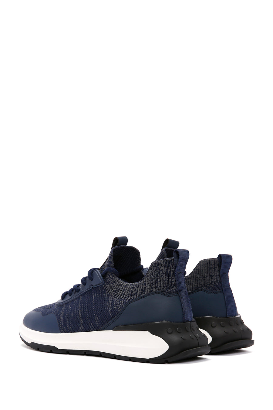 Derimod Zero Men's Blue Lace-Up Thick Sole Fabric Sneaker