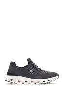 Derimod Zero Men's Gray Thick Soled Fabric Sneaker | Derimod