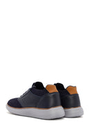Men's Navy Blue Fabric Sneakers | Derimod