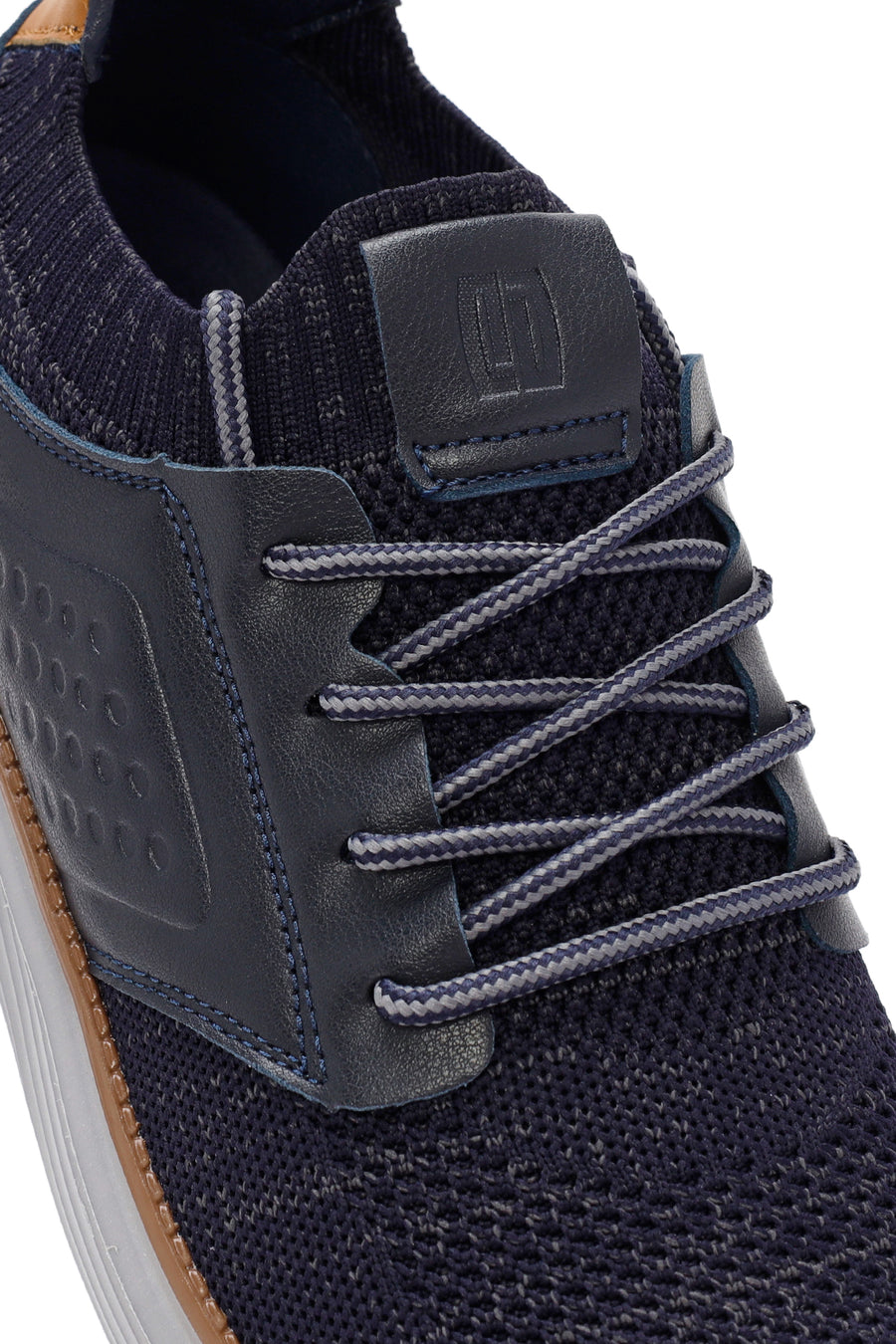 Men's Navy Blue Fabric Sneakers