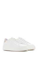 Women's White Lace-Up Chunky Heel Sneaker | Derimod