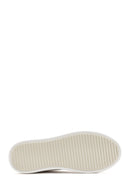 Women's White Lace-Up Chunky Heel Sneaker | Derimod