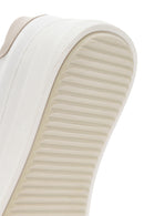 Women's White Lace-Up Chunky Heel Sneaker | Derimod