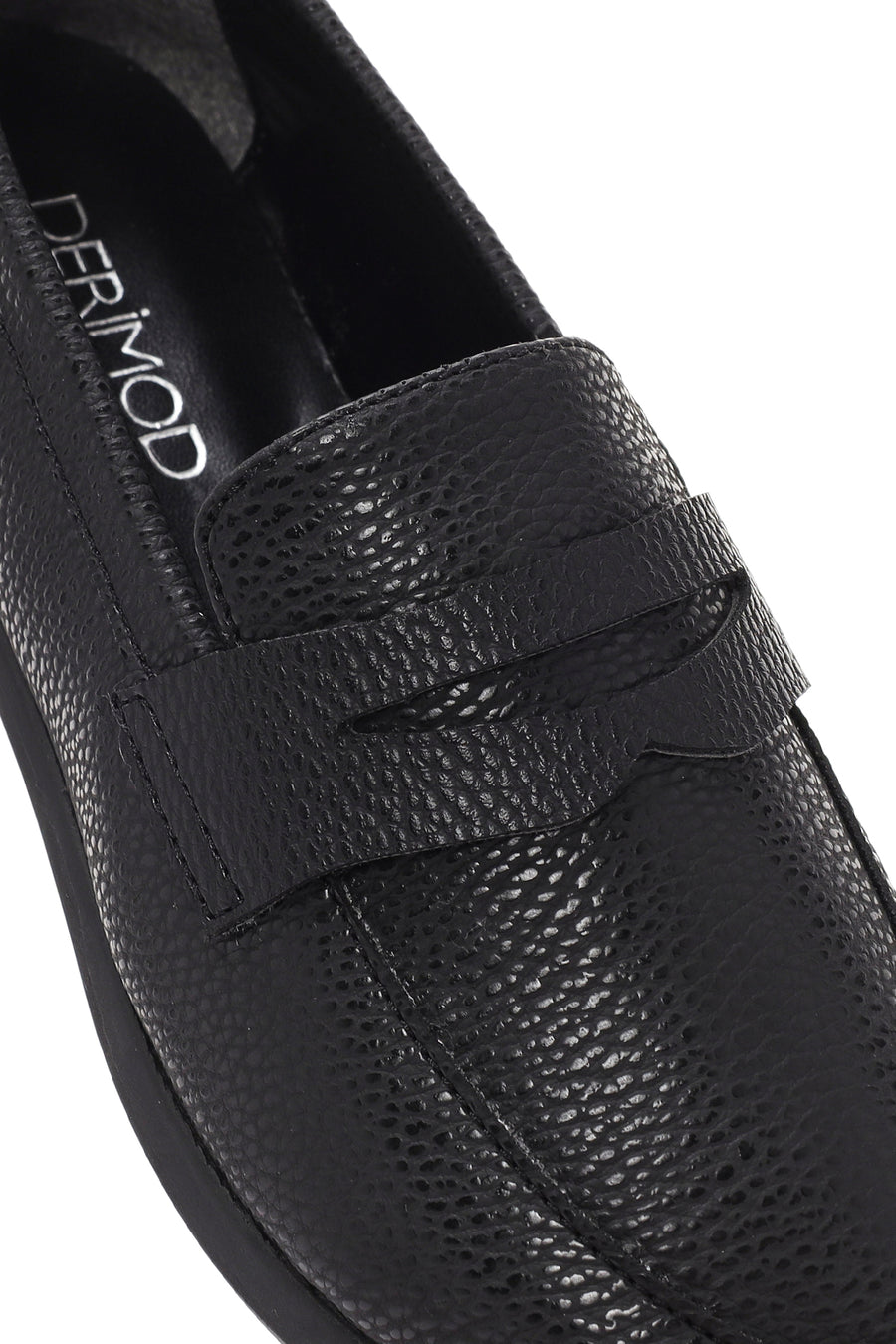 Women's Black Masculine Loafer