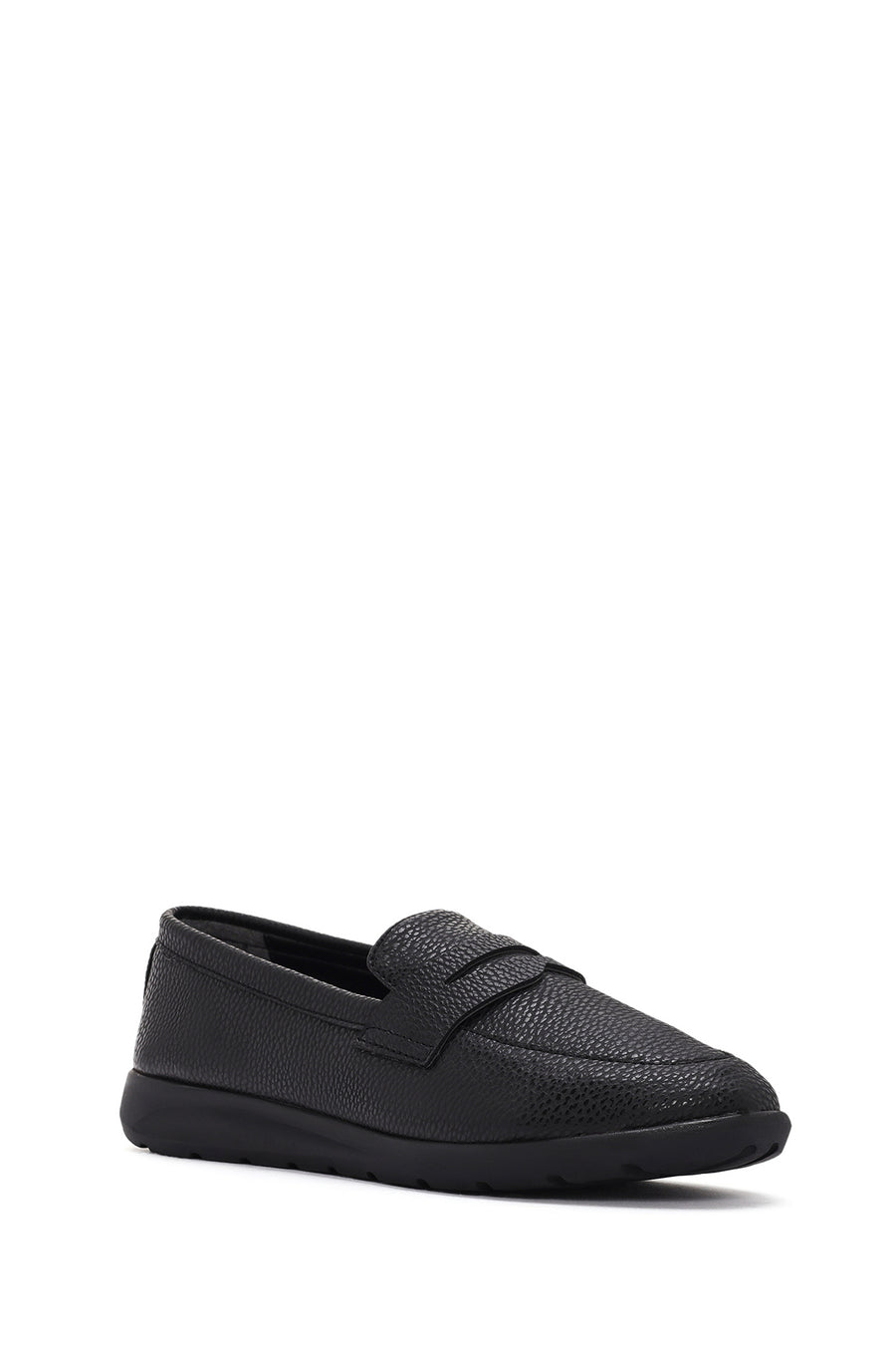 Women's Black Masculine Loafer