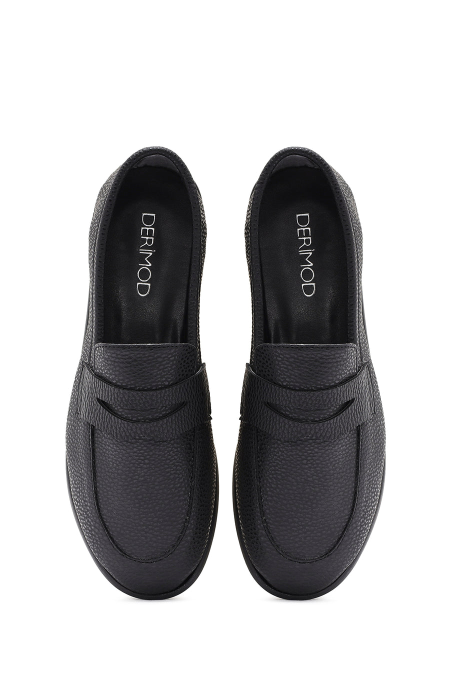 Women's Black Masculine Loafer