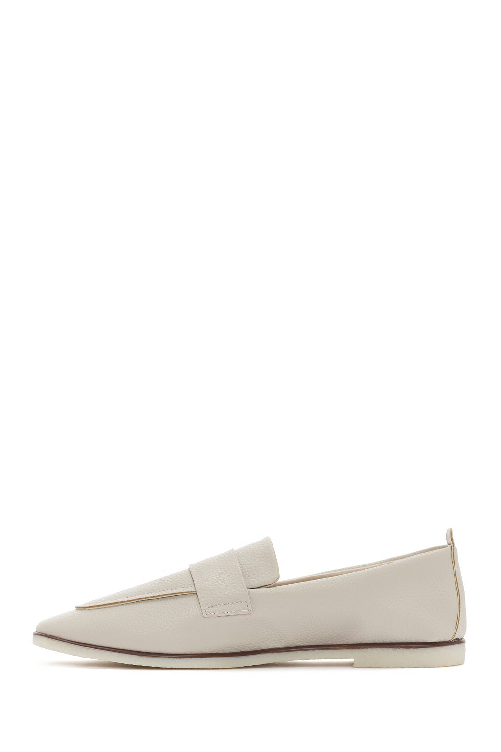 Kadın Krem Maskülen Loafer