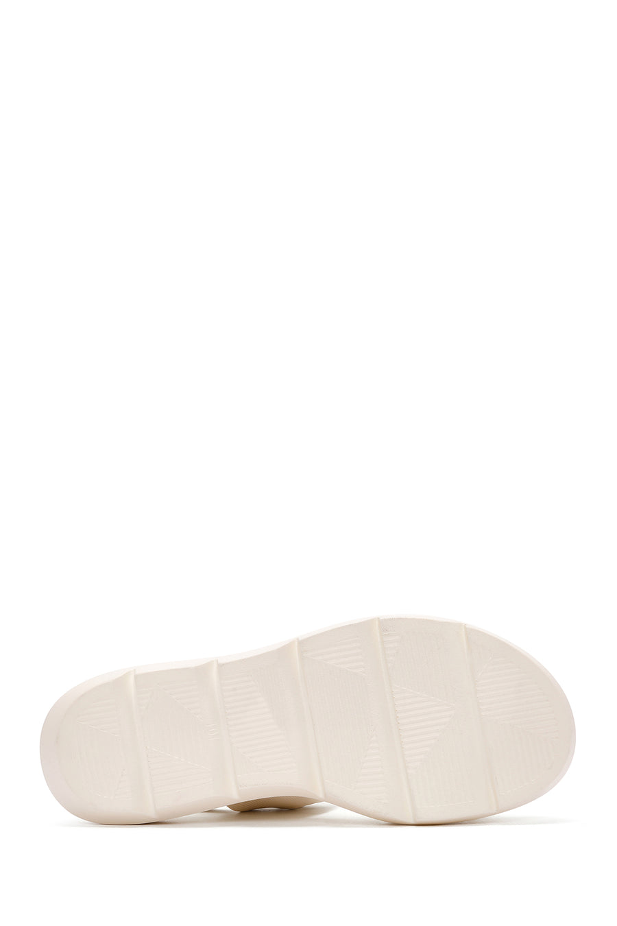 Women's Cream Ankle Strap Sandals